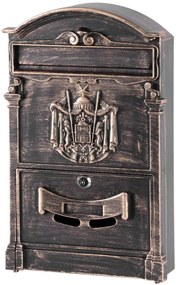 Poštová schránka GLA-Alu Antique bronze, hliníková
