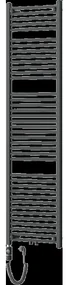 Mexen Mars elektrický radiátor 1800 x 500 mm, 900 W, antracit - W110-1800-500-2900-66