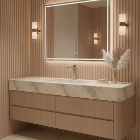 Rea Arlo, vysoká umývadlová batéria h-295, brúsená oceľ, REA-B4588