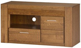 Televízny stolík Velvet II 24 111 cm z masívu s LED osvetlením dub Rustikal