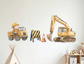 drevko |  Detská dekorácia Malé stavenisko  60 x 1015 cm