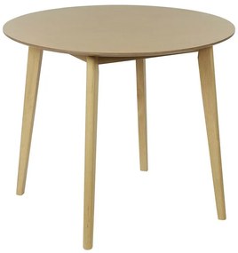 Okrúhly jedálenský stôl ⌀ 90 cm svetlé drevo SANDY Beliani