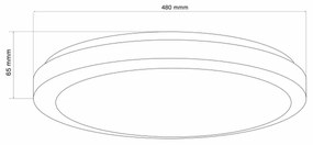 LED Stmievateľné stropné svietidlo MARIAN LED/72W/230V 3000-6000K + DO