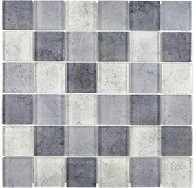 Sklenená mozaika XCM Moon24 29,8x29,8 cm sivá