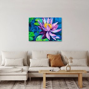 Obraz lekna na vode (70x50 cm)