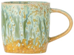Žltá/svetlozelená šálka z kameniny 400 ml Milani – Bloomingville