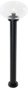 Moderné vonkajšie stĺpové svietidlo čierne 100 cm - Elly