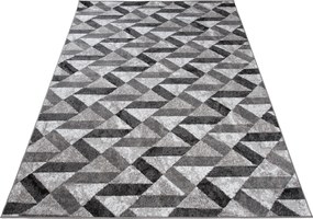 TA Koberec Q544D WHITE MAYA PP EYM Sivý Obdĺžnikový Rozmer: 180x250 cm