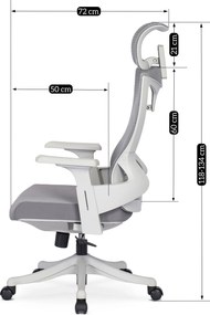 PROXIMA.store - Dizajnové kancelárske kreslo CARET FARBA: sivá