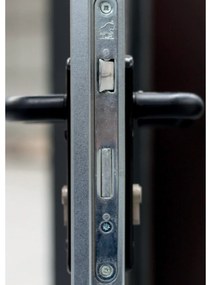 Plechové dvere 80, pravé, pozinkované