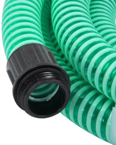 Odsávacia hadica s mosadznými spojkami, zelená 1,1" 25 m, PVC