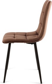 Jedálenská stolička Harry, hnedá látka