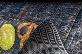 Protišmykový koberec / behúň ANDRE 9009 hnedý / žltý