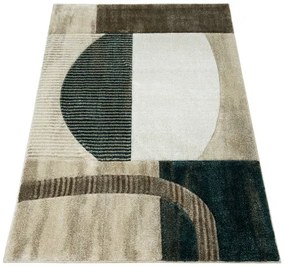 Koberec Kandy N372A béžový / fľaškovo zelený