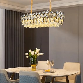 Toolight Toolight, stropné svietidlo 8xE14 APP1539-12CP80, zlatá lesklá, OSW-05170