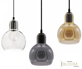 ACA DECOR Závesné stropné svietidlo BLOOM max. 40W/E27/230V/IP20, čierne