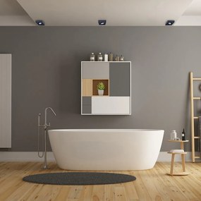 Podhľadové svietidlo Nusa Square, 1x čierne kovové tienidlo, (možnosť polohovania), b