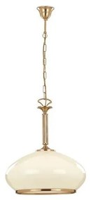 Luster na reťazi ASTORIA 1xE27/15W/230V zlatá