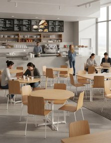 Stolička Skin Steel wood