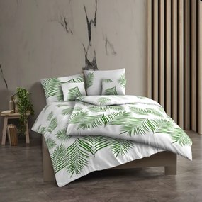 Bavlnené obliečky renforcé  TROPICAL biele 200x220/2x70x90 cm