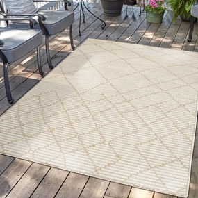 Dekorstudio Šnurkový koberec PALM 3526 - béžový Rozmer koberca: 80x150cm
