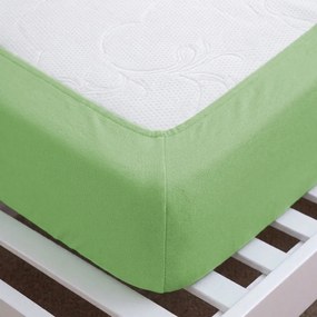 4Home jersey prestieradlo MAKO zelená, 90–100 x 200 cm, 90–100 x 200 cm