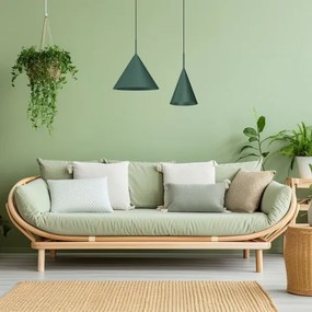 Luster na lanku CAPITAL 1xGX53/15W/230V priemer 32 cm zelený