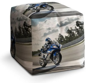 Taburet Cube motorkár, sivá