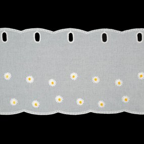 KRÁTKA ZÁCLONA NA PÚTKACH BELLIS 150X40 CM KVETY