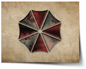 Sablio Plagát Resident Evil Umbrella Corporation Vintage - 90x60 cm