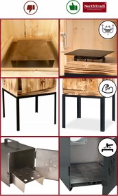 TRENDIE Udiareň drevená s kovovou strechou