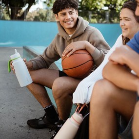 Antikorová termofľaša so slamkou 1 l - sivá/zelená