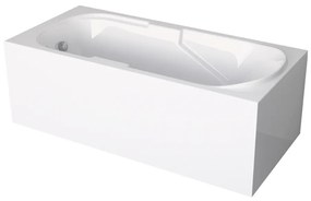 Gamma Support, akrylátová vaňa 150x70x40 cm, biela lesklá, GMA-WAN-SUP-15070