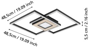 Eglo 901742 - LED Stmievateľné svietidlo MARINELLO 2xLED/17W/230V +1xLED/4,2W + DO