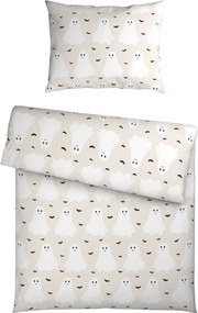 Detské bavlnené obliečky GHOSTIE béžové Rozmer obliečky: 80 x 80 cm | 135 x 200 cm