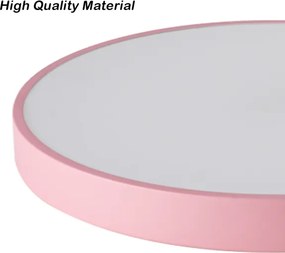 Brilagi - LED stmievateľné stropné svietidlo POOL, 48 W, 230 V, 3000–6000 K, 40 cm, ružové, s diaľkovým ovládaním