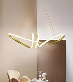 Toolight - LED závesné svietidlo APP824-CP + diaľkové ovládanie, zlatá, OSW-06662