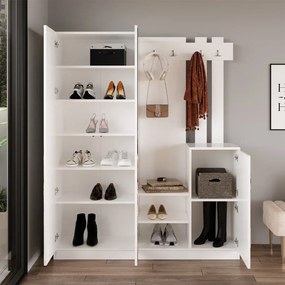 Predsieňová stena Houseland Visor biela