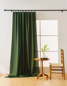 Tmavozelený záves OXFORD 140x270 cm Zavesenie: Riasiaca páska
