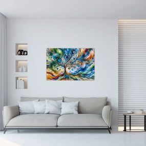 Obraz – Farebný energetický strom (90x60 cm)