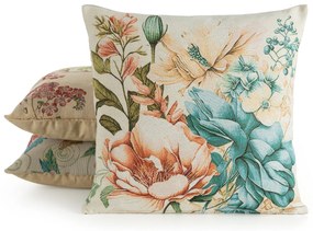 GOBELÍNOVÁ DEKORAČNÁ OBLIEČKA NA VANKÚŠ GOBELIN10 45X45 CM KVETY