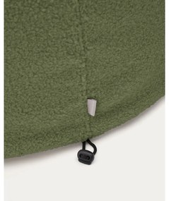 Zelený taburet z textílie buklé Kaeli – Kave Home