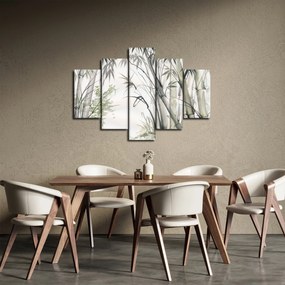 Obraz - Bambusy, kresba (150x105 cm)