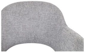 Svetlosivé čalúnené jedálenské kreslá v súprave 2 ks Rowley – Unique Furniture