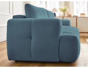 Modrá rozkladacia/s úložným priestorom pohovka 251 cm Fuji – Bobochic Paris