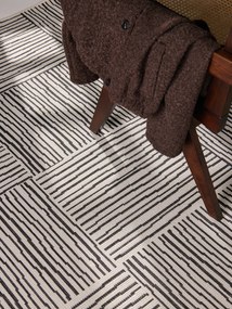 Ted Baker, Kusový koberec Ted Baker Haringey 106372 Black White, 200x300, čiernobiela, chodba / predsieň