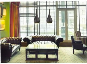 MAXLIGHT P0233 - Luster na lanku DROP 1xE27/40W/230V pr. 20 cm čierna