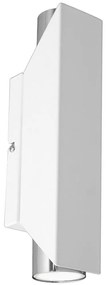 Nástenné svietidlo WALL 2xGU10/8W/230V biela/lesklý chróm