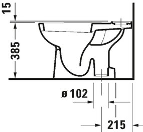 Duravit 21110100002 - kombinované WC D-CODE keramika/lesklá biela
