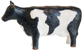 Strakatá antik dekorácia kravička - 22*5,5*13 cm